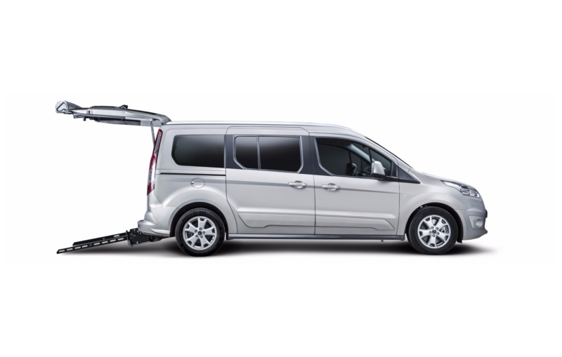 Wheelchair adapted minivan in Paris